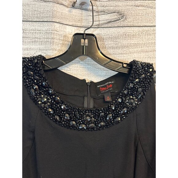 Banana Republic L'Wren Scott Sequin Collar Sheath Dress 14 - Picture 2 of 3